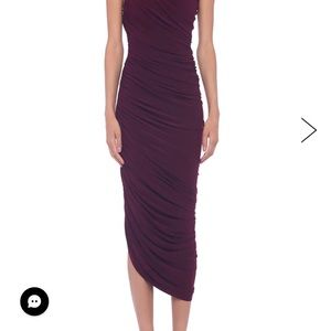 Norma Kamali Diana Gown in Plum